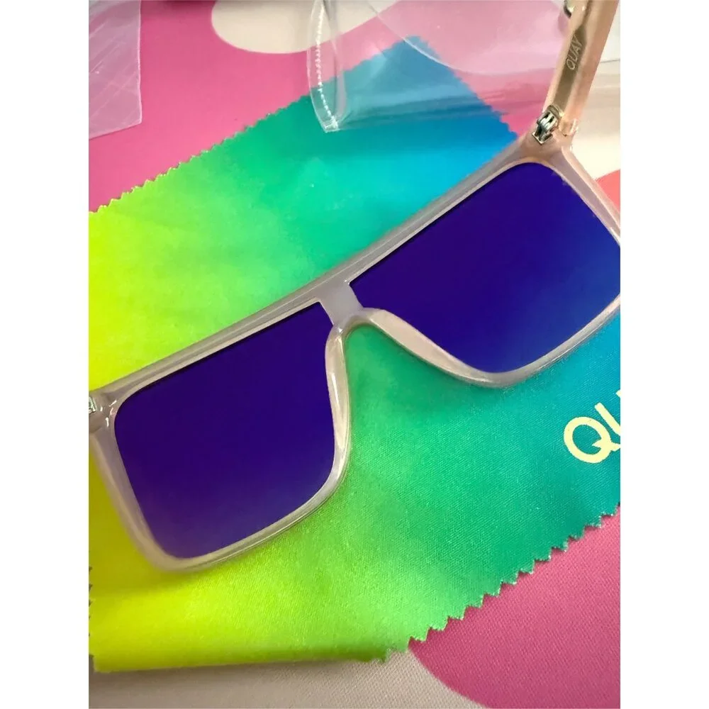 SOLD QUAY Unisex Nightfall Medium 49mm Shield Sunglasses 1212 - Picture 6 of 12
